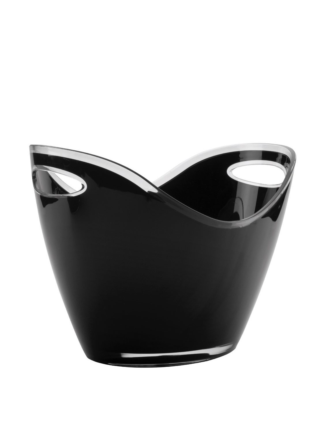 Premium Acrylic Wine Chiller with Two-Hand Design - Sleek Black for Elegant Wine Storage | Perfect for Parties, Weddings & Home Bars