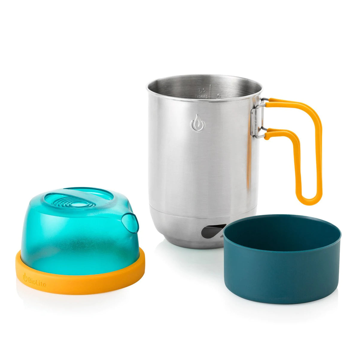 Portable Camping Stove Kettle Pot & Coffee Set - Lightweight Stainless Steel for Outdoor Hiking, Backpacking, and Picnics