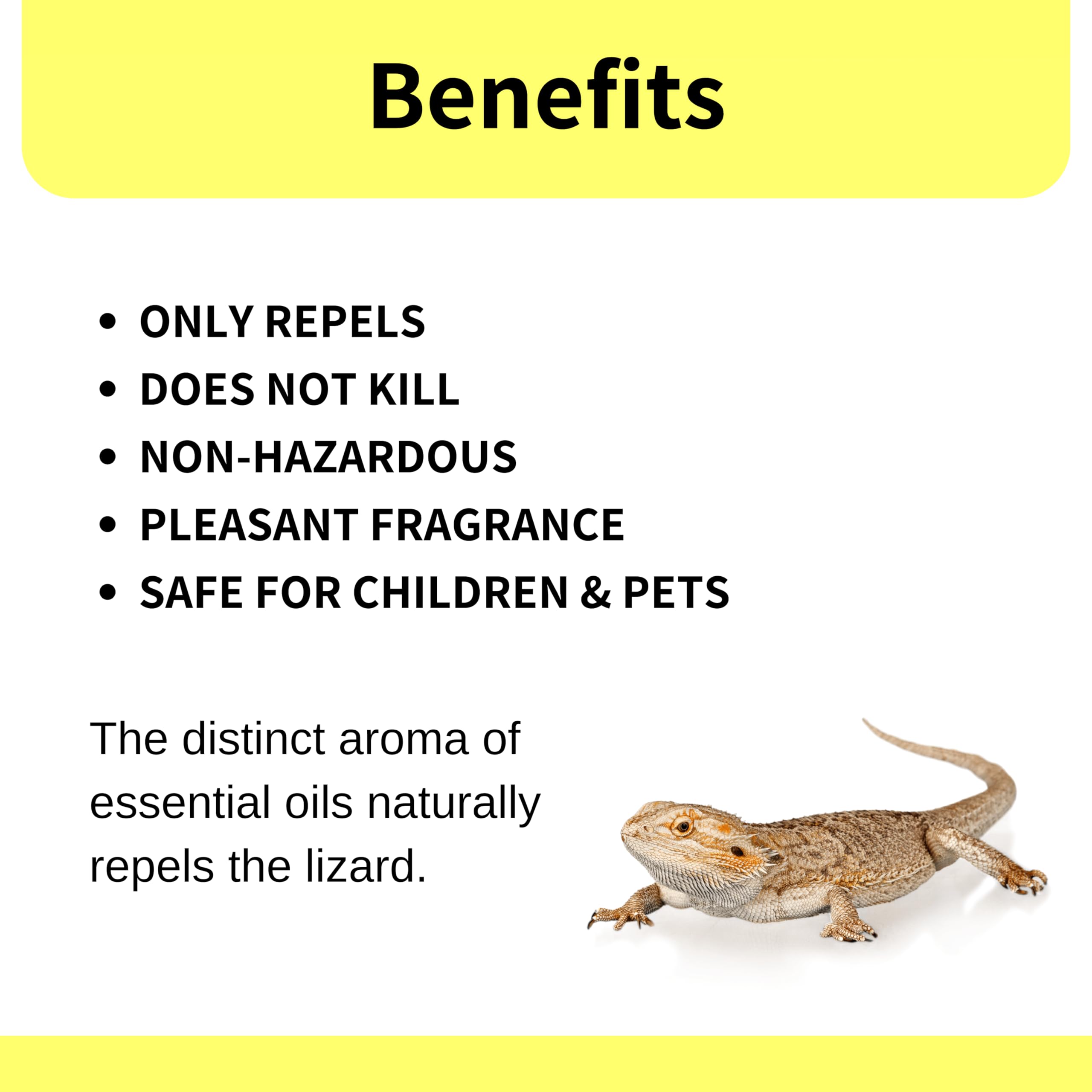 Natural Peppermint & Citronella Lizard Repellent Spray - 250ml | Safe & Effective Pest Control for Home | Non-Toxic, Allergy-Free Formula for Kids & Adults | Indoor & Outdoor Use for Patios, Garages & Gardens