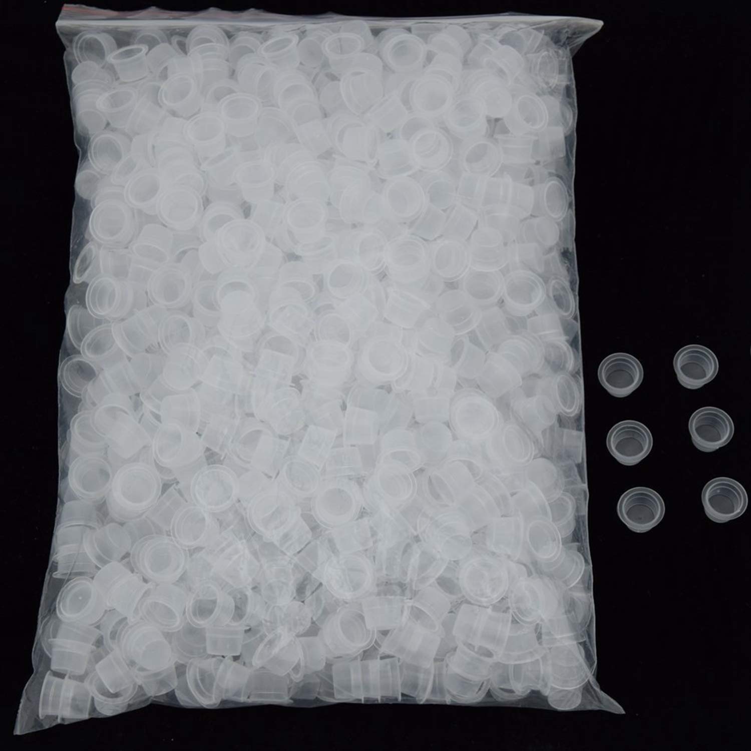 Premium Tattoo Ink Caps Cups - 300pcs Mixed Sizes (#9 Small, #13 Medium, #16 Large) for Tattoo Artists, Microblading & Permanent Makeup - Durable Pigment Caps for Professional Tattooing & Cosmetic Procedures