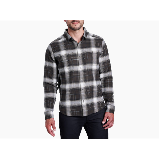 Men's Flannel Long Sleeve Shirt - Soft Plaid Button Down for Casual Wear & Outdoor Activities