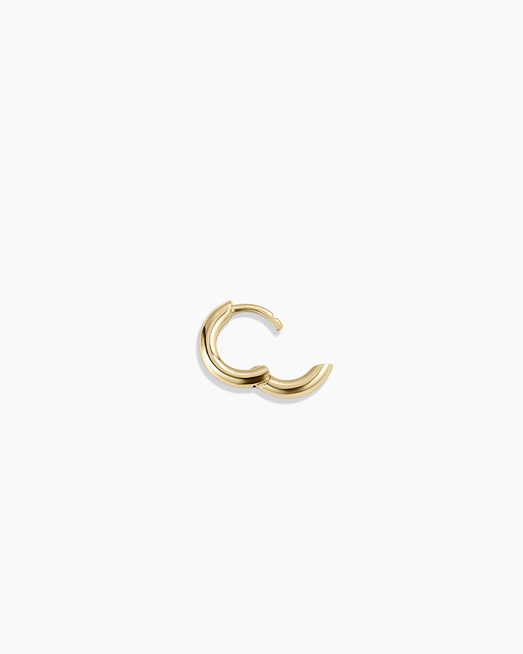 14K Gold Everyday Single Huggie Hoop Earrings for Women - Minimalist Dainty Huggie Hoops for Daily Wear, Work & Casual Outfits