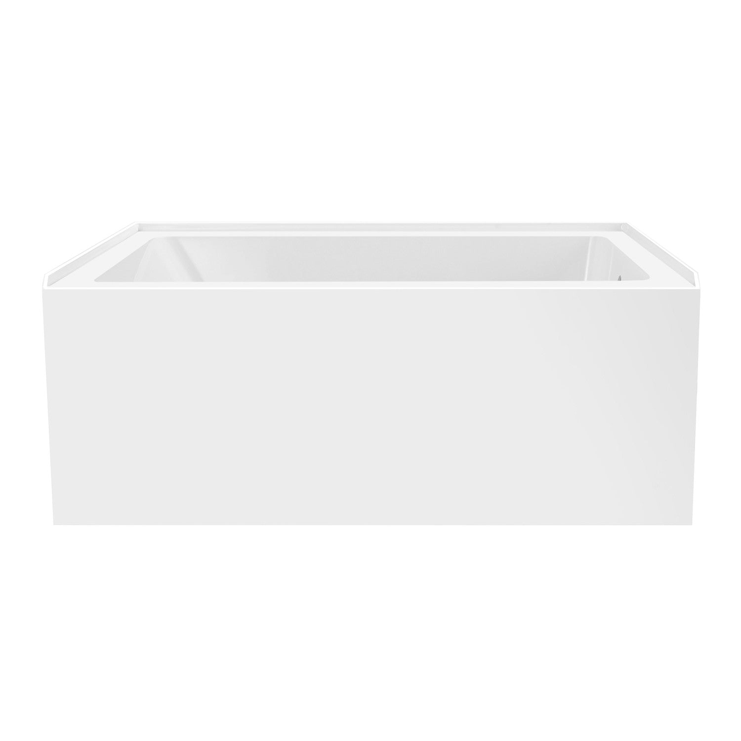 Aqua Eden VTAP5436R22 54-Inch Acrylic Rectangular 3-Wall Alcove Bathtub - Right Hand Drain, Glossy White - Perfect for Modern Bathrooms & Spa-Like Retreats