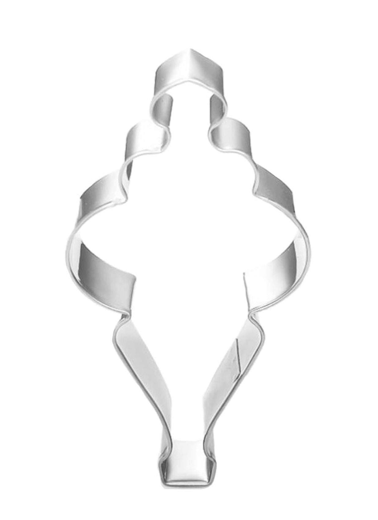Teardrop Bauble Ornament Pendant Cookie Cutter - Christmas Baking Decorations for Cookies, Cakes & Holiday Desserts