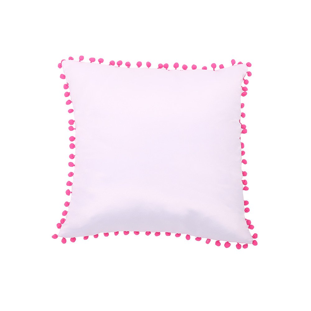 50pcs Sublimation Pillow Covers - Blank Heat Transfer Cushion Cases with Dot Edge Design for DIY Customization | Perfect for Home Decor, Gifts, and Photo Printing Projects
