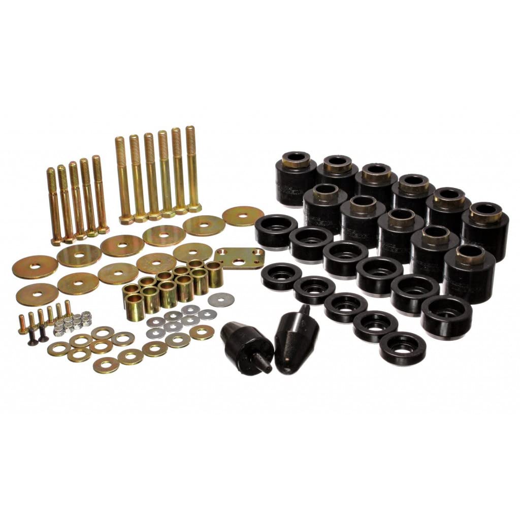 Energy Suspension Body Lift Kit 1in for Jeep Wrangler (1987-2006) - Black | 2.4108G | Off-Road Upgrade & Suspension Enhancement