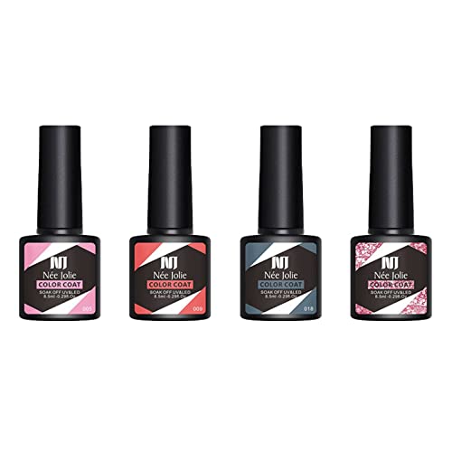 8.5ML LED Gel Nail Polish Kit - Soak Off Glitter Set for Nail Extensions & Manicures