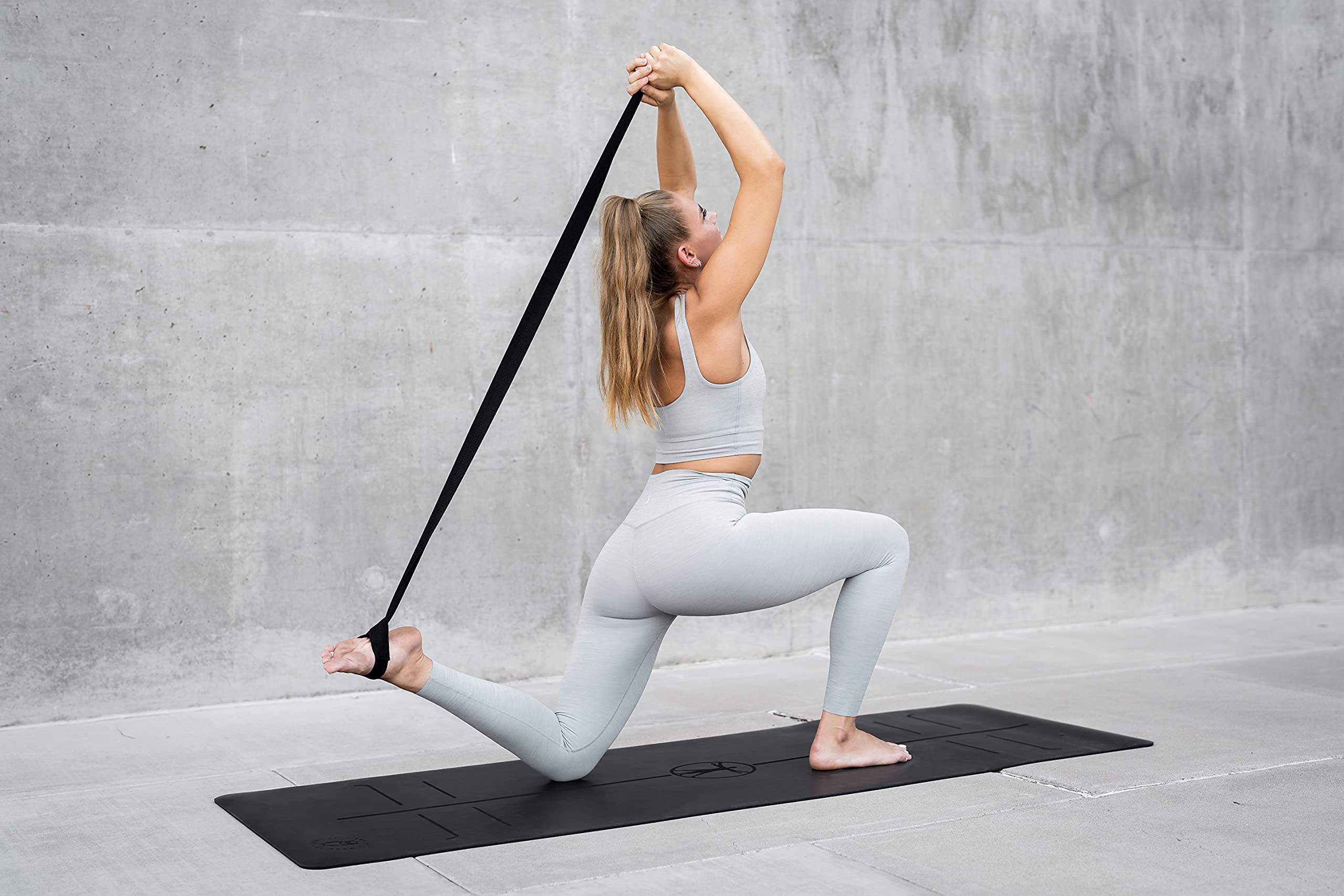 Extra Thick 6mm Eco-Friendly Natural Rubber Yoga Mat for Fitness, Pilates & Meditation - Non-Slip Grip, Enhanced Cushioning for Stability & Comfort, Includes 2 Carry Straps for Home & Studio Use
