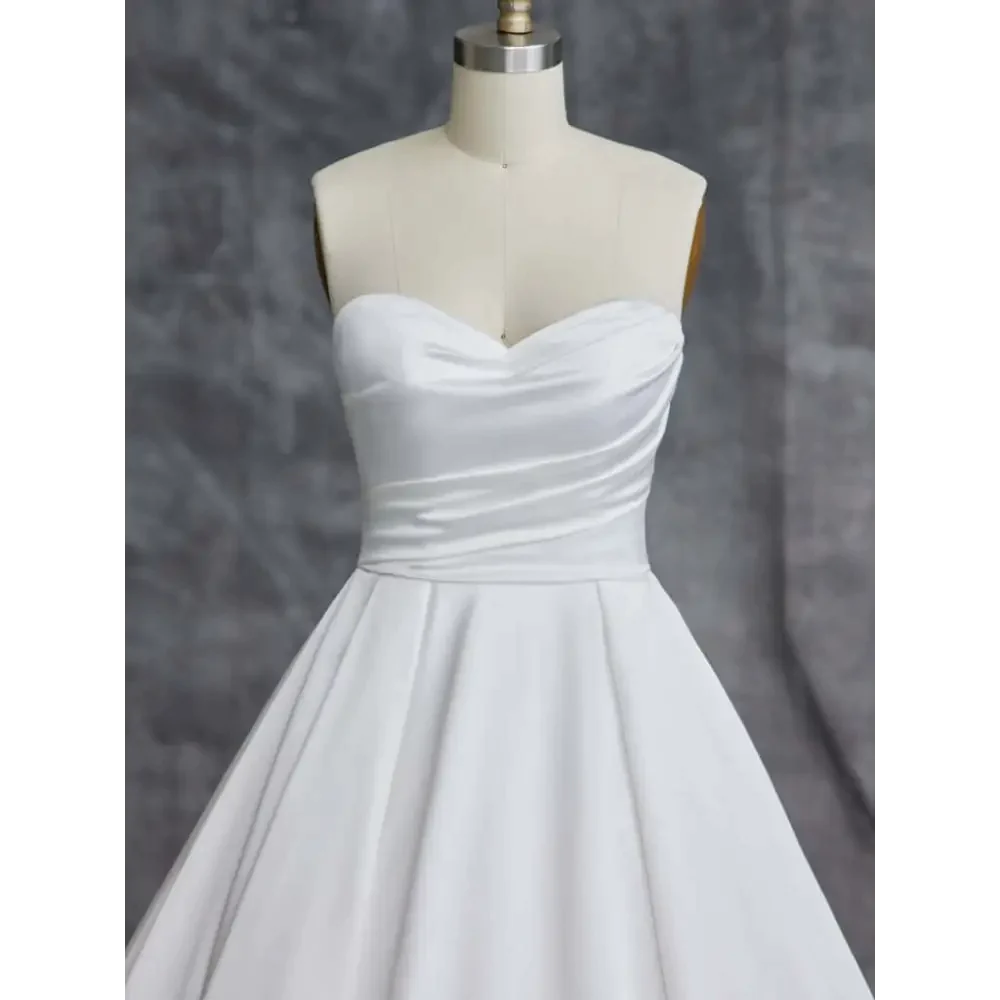 Maggie Sottero Anniston Marie Wedding Dress - Elegant Lace Bridal Gown for Church Ceremony & Beach Weddings