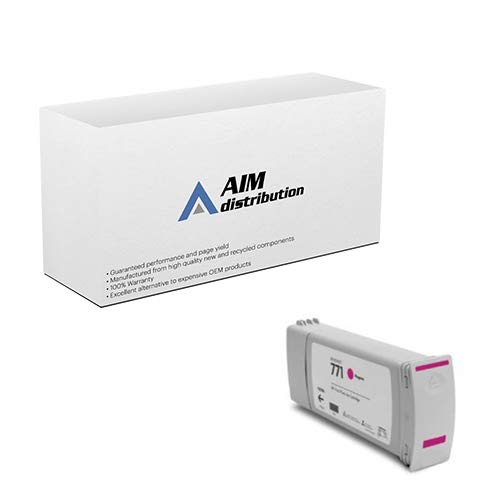 HP NO. 771 Magenta Ink Cartridge Replacement (CE039A) - 775ml High-Yield AIM Compatible Ink for HP Printers - Ideal for Home Office Printing & School Projects