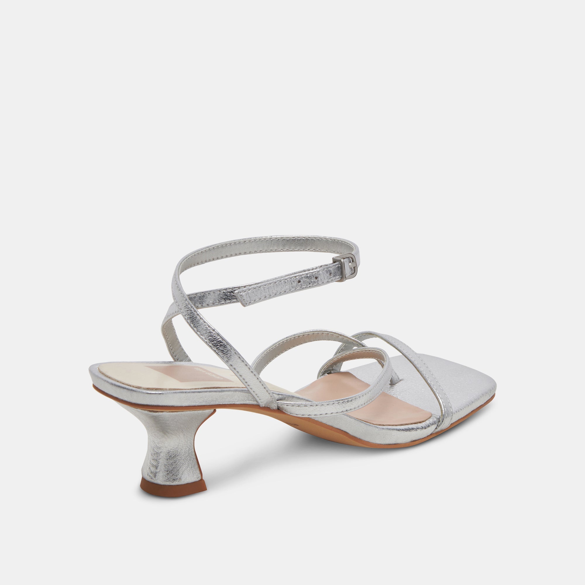 BAYLOR Women's Silver Metallic Leather Heels - Stylish High Heel Pumps for Parties, Weddings & Evening Events