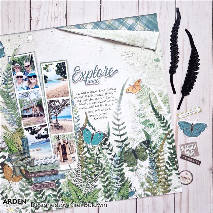 Arden Creative Studio Hidden Creek 12x12 Inch Scrapbook Paper Pad - Premium Acid-Free Cardstock for DIY Crafts, Scrapbooking, and Card Making