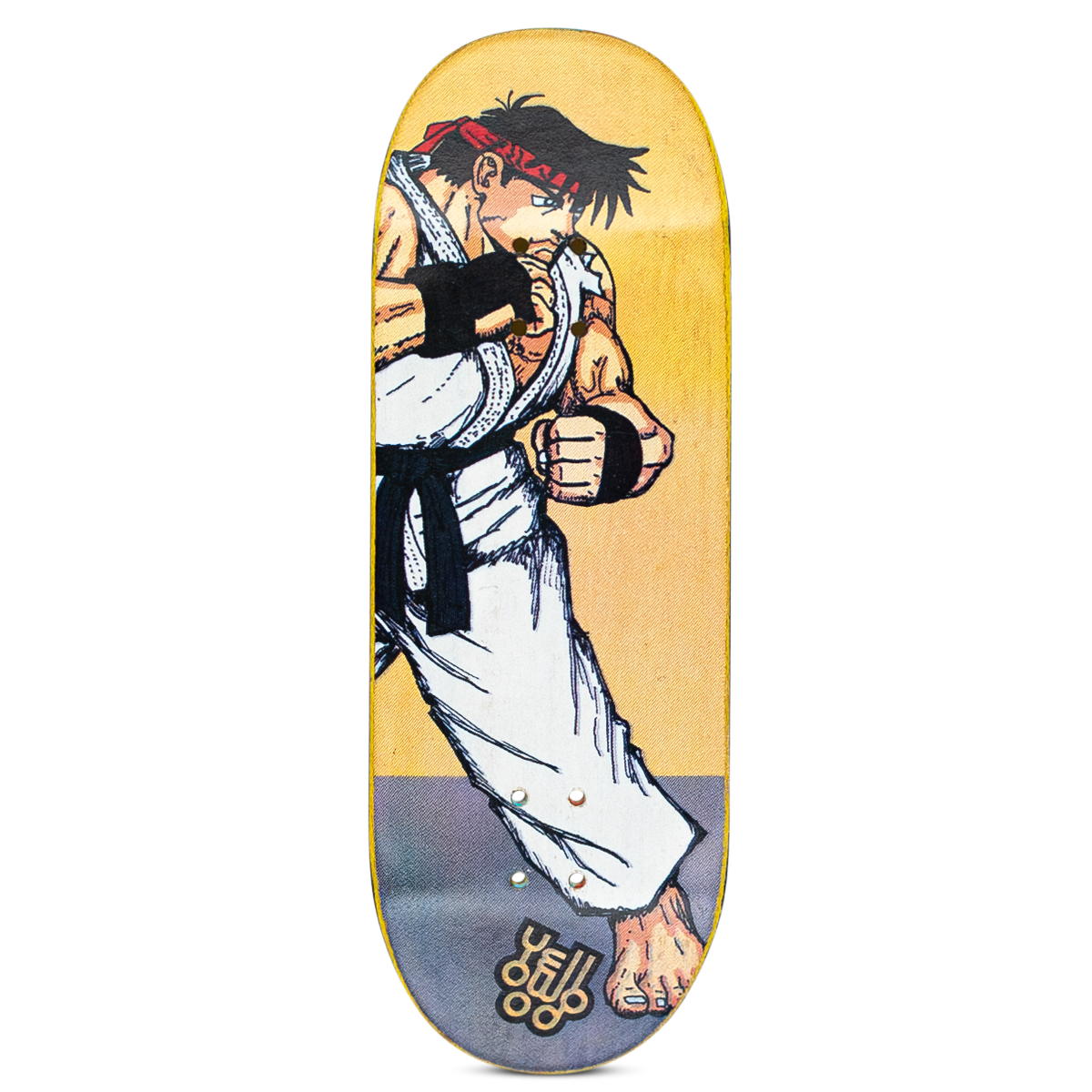 Yellowood Fingerboard Deck Ryu - Professional Mini Skateboard for Finger Tricks & Stunts - Perfect for Skateboarding Enthusiasts & Collectors - Great for Indoor Play, Office Fun & Stress Relief