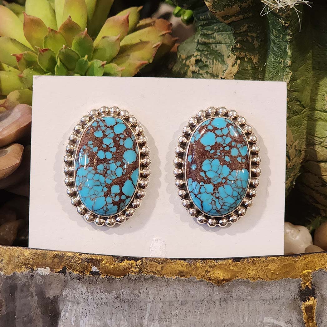 Stainless Steel Oval Stud Earrings with Dots - Trendy Punk Gothic Jewelry for Women - Perfect for Parties, Concerts & Everyday Wear