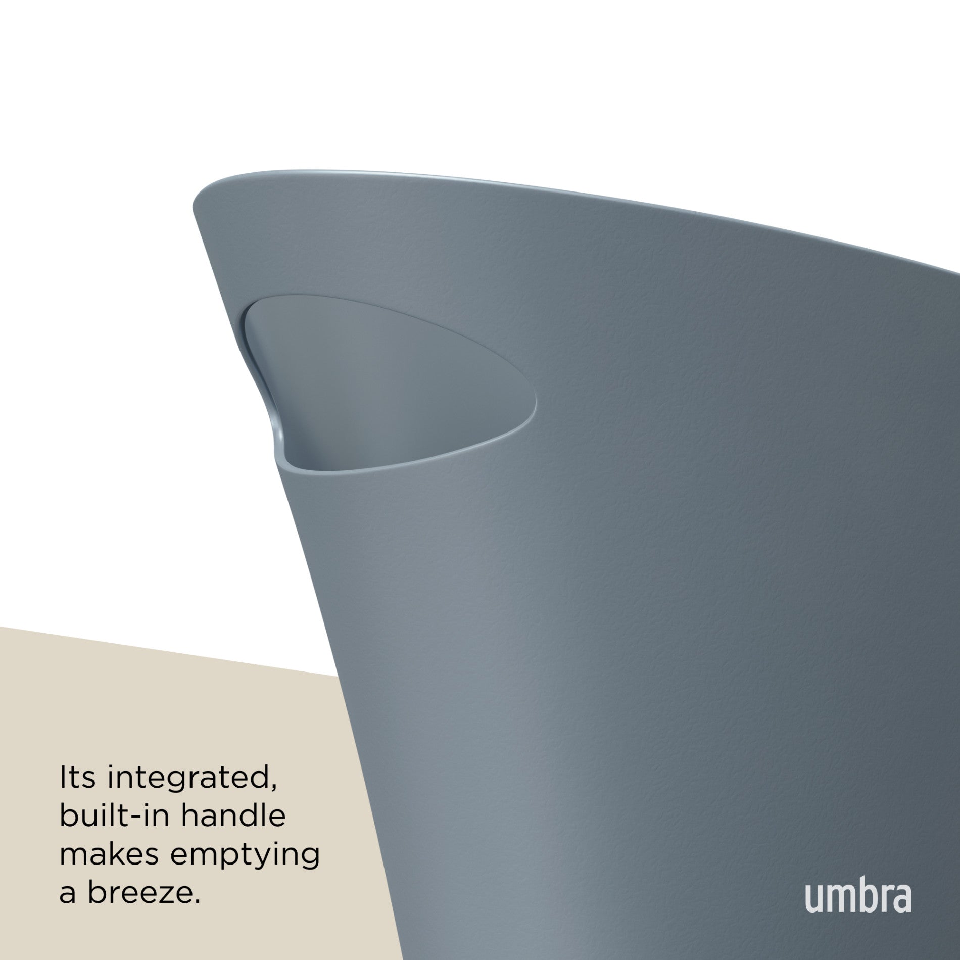 Slim Trash Can - Small Space Garbage Bin for Bathroom, Kitchen, Office & Dorm - Odor Control & Space Saving Waste Basket