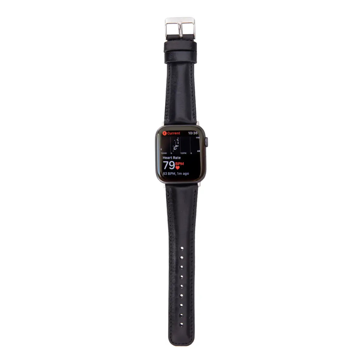 Premium Black Leather Apple Watch Band - Classic & Durable Strap for Apple Watch Series 1-9 - Perfect for Business, Casual & Formal Occasions