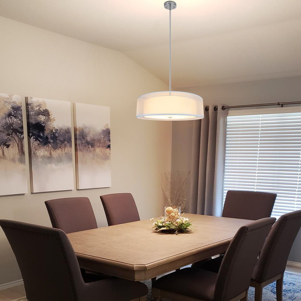 DLLT 3-Light Adjustable Semi Flush Mount Ceiling Fixture - 20