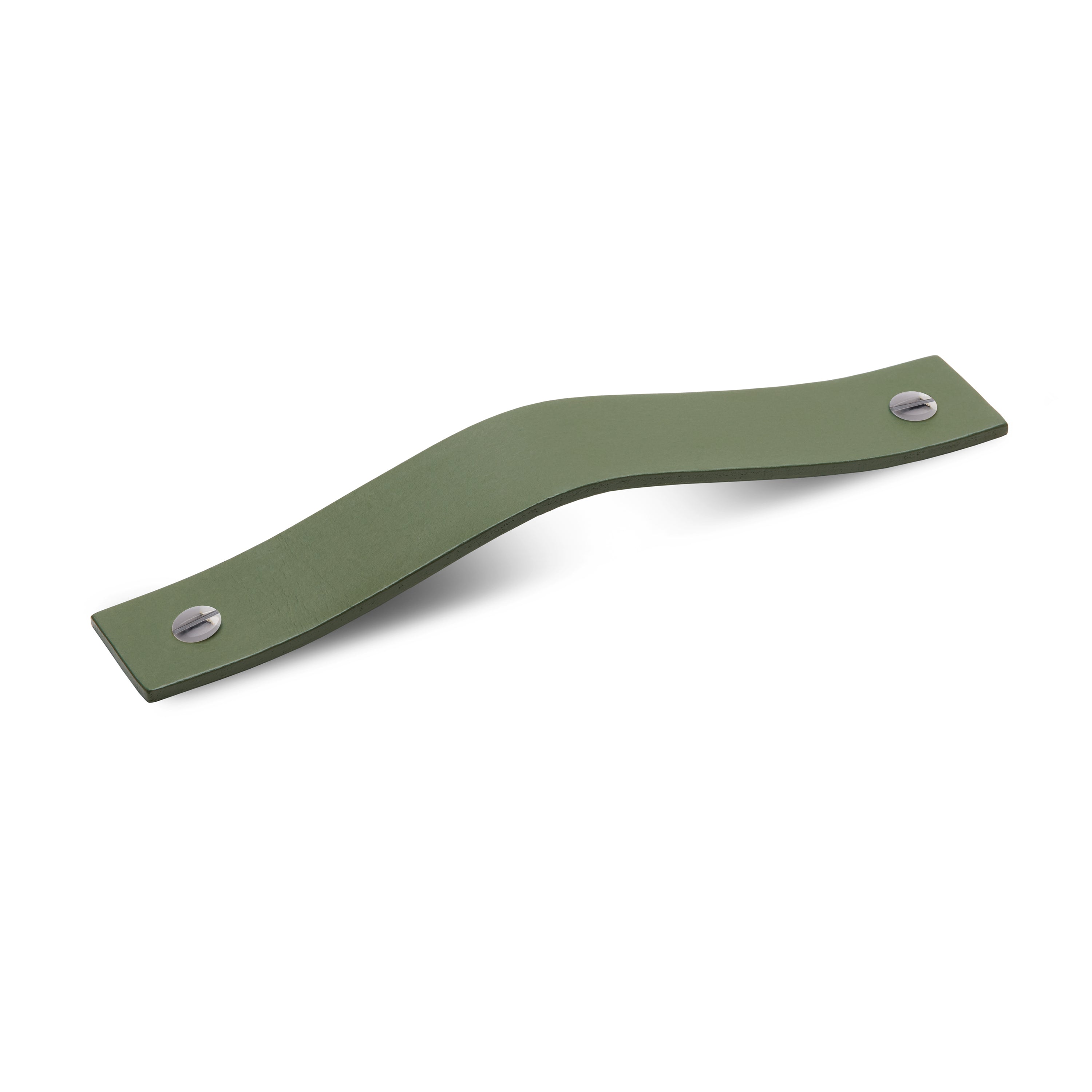 01 Leather Handle 200mm Stainless Steel Fixing - Durable Leather Grip with Stainless Steel Hardware for Cabinets, Drawers & Furniture - Perfect for Home Improvement & DIY Projects