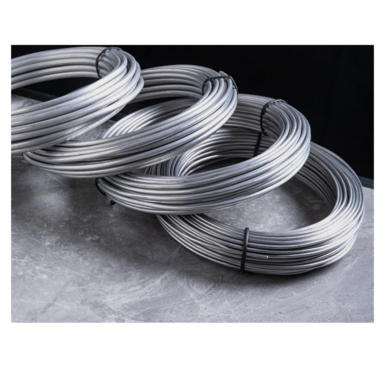 2mm Aluminum Gardening Wire - 0.5KG (59m) for Plant Support, DIY Crafts & Home Decor - Durable Flexible White Metal Wire for Vine Training, Floral Arrangements & Outdoor Projects