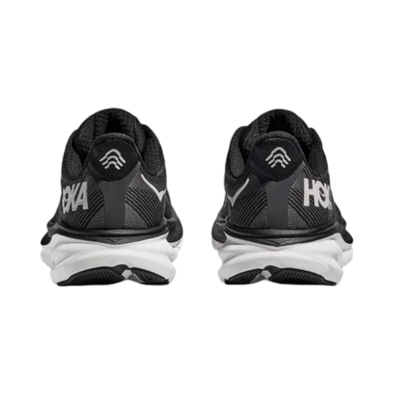 Hoka Clifton 9 Wide Men's Running Shoes - D Width Black & White | Lightweight Cushioned Sneakers for Jogging, Walking & Gym Workouts