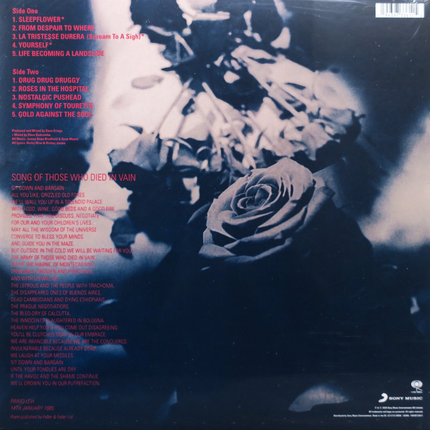 MANIC STREET PREACHERS 'Gold Against The Soul' Remastered 180g Vinyl LP Record - Limited Edition Collectible Music Album for Vinyl Enthusiasts & Home Audio Setup