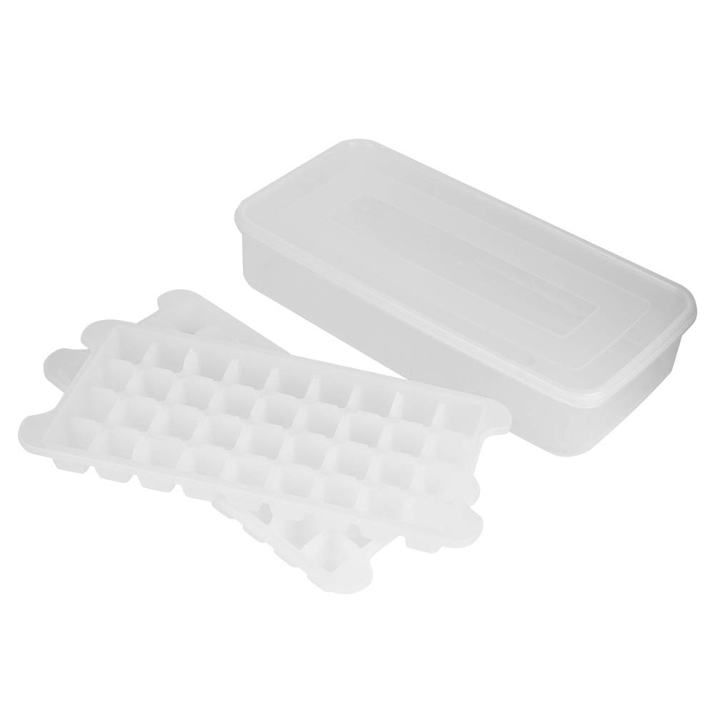 Premium Silicone Ice Cube Tray - 1.7L Square Ice Mold with Easy Release for Cocktails, Whiskey & Beverages - BPA Free Flexible Kitchen Freezer Tray for Home, Bar & Party Use - Dishwasher Safe & Odorless