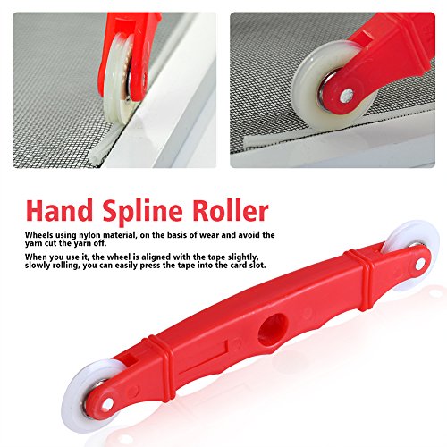 Screen Rolling Tool with Nylon Wheels - Essential Hand Spline Roller for Installing Window & Door Screens - Durable Nylon Handle - Perfect for DIY Home Improvement and Screen Replacement Projects