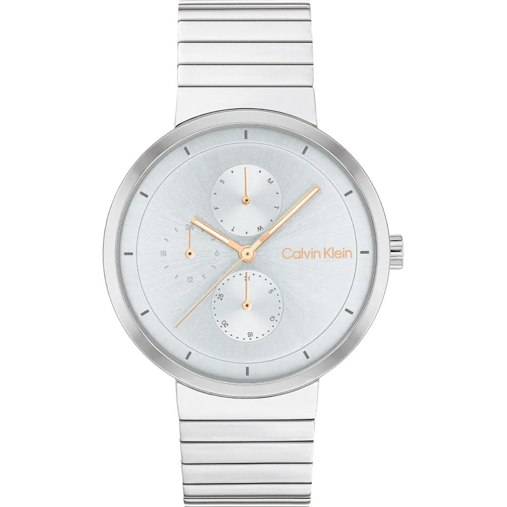 Calvin Klein Ionic Thin Silver Plated Watch 25100032 - Stylish Minimalist Watch for Men & Women - Perfect for Casual, Office & Formal Occasions