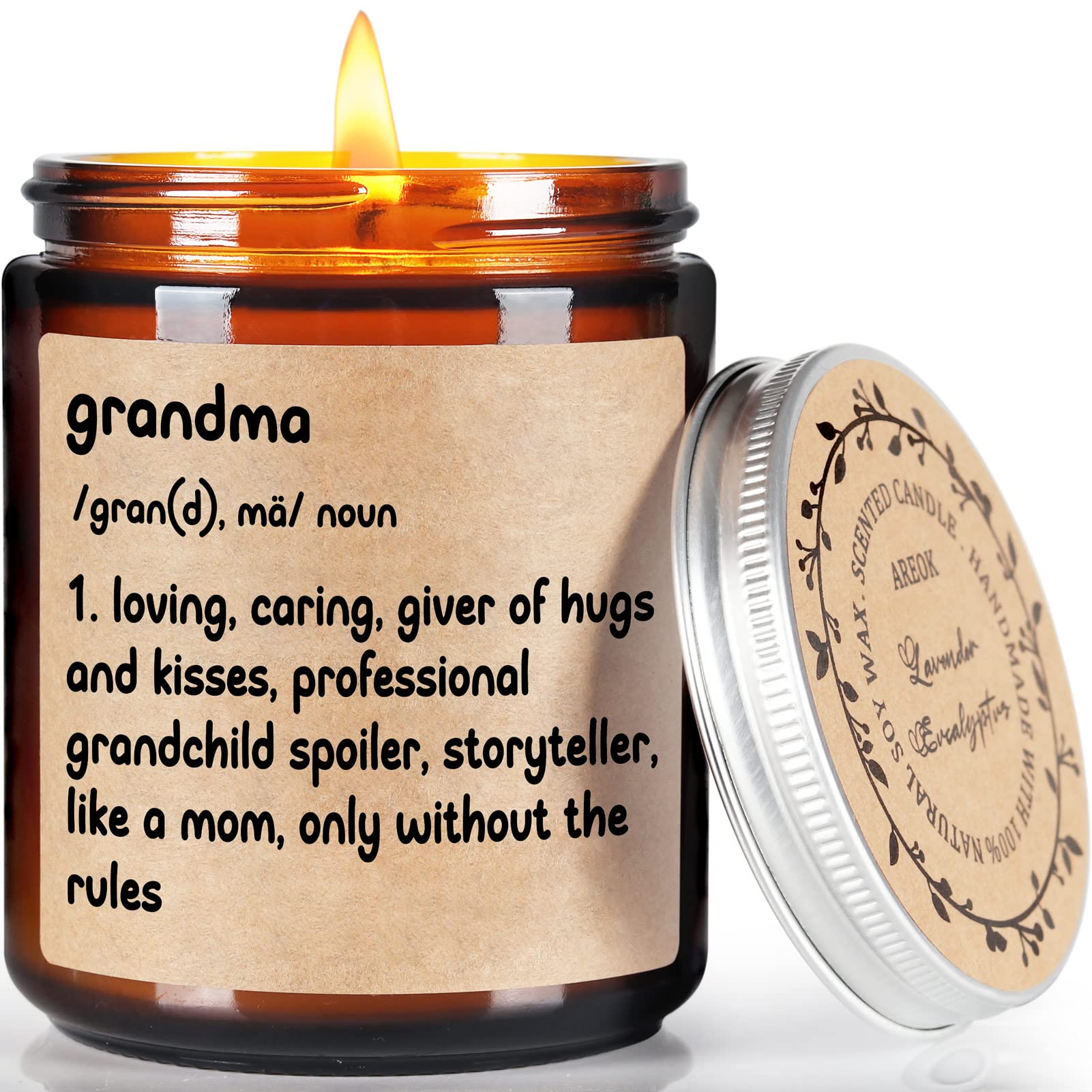 Lavender Scented Soy Candles - Best Grandma Gifts for Birthday & Christmas - Home Decor & Relaxation