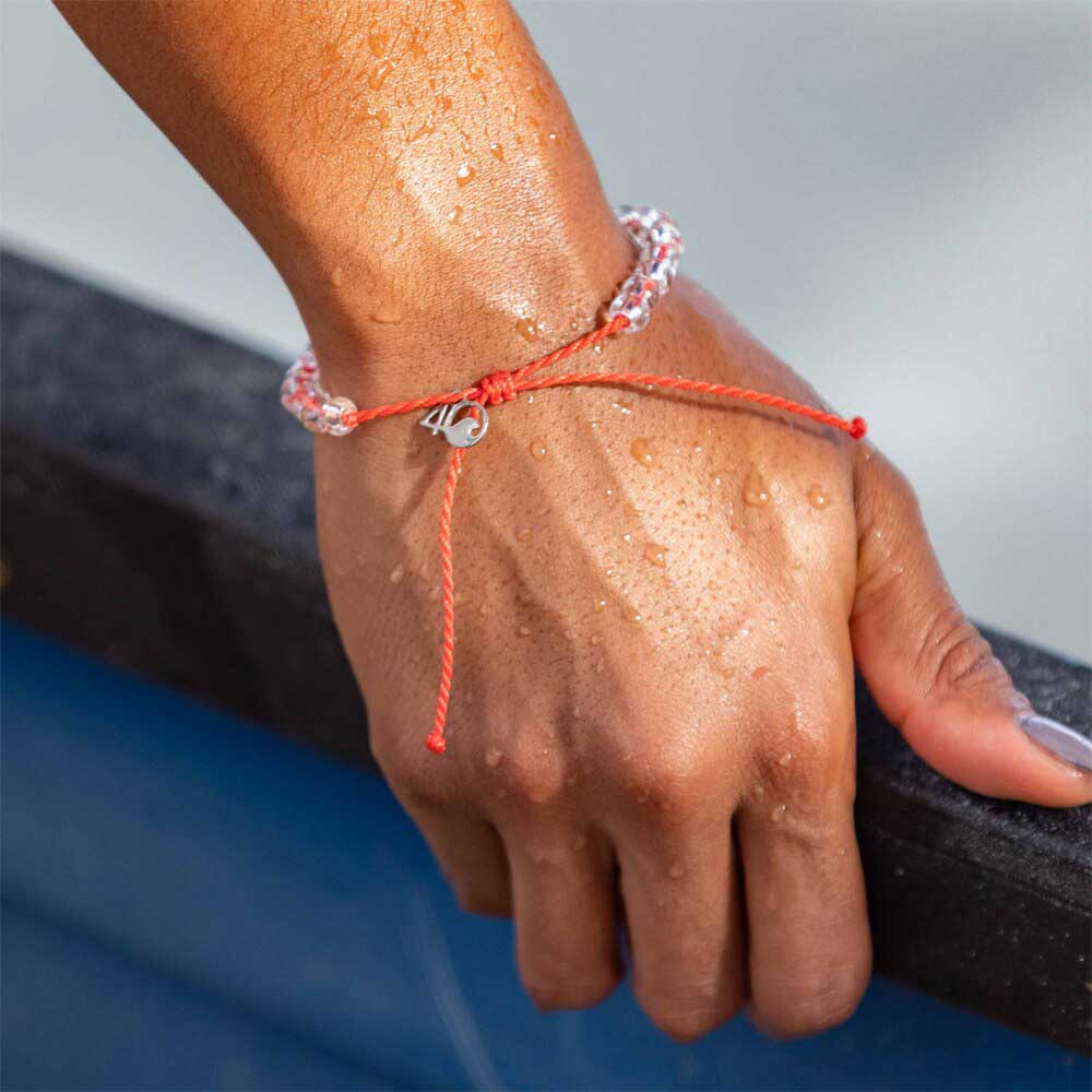 4ocean Coral Reef Beaded Bracelet for Women - Eco-Friendly Ocean Conservation Jewelry - Perfect for Beach Lovers, Surfers & Environmental Activists