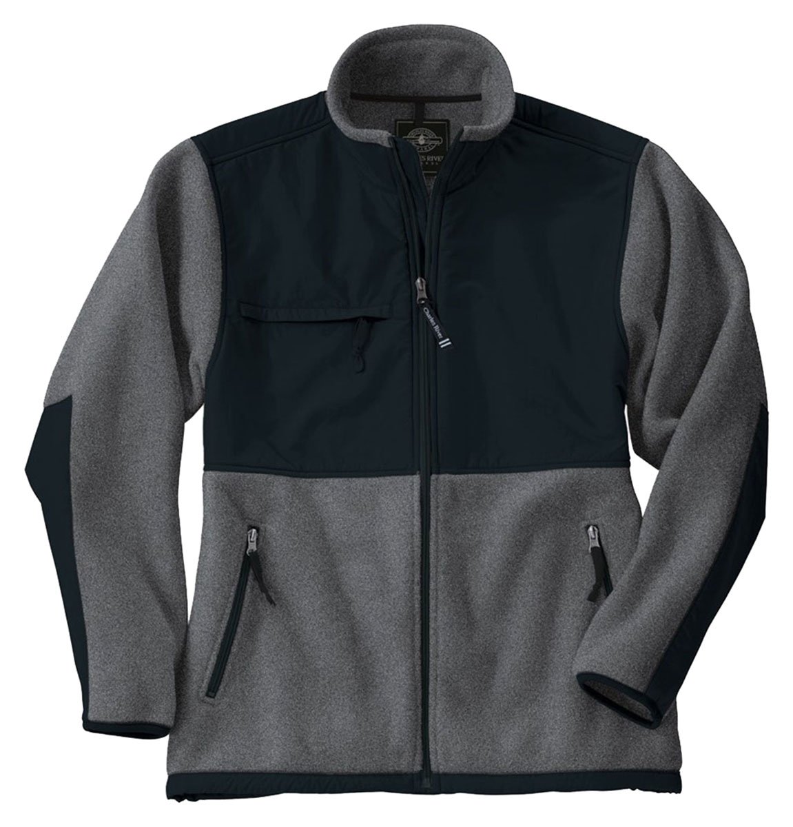 Charles River Apparel Men's Evolux Fleece Jacket - Warm & Lightweight Fleece Outerwear for Hiking, Camping & Outdoor Activities | Water-Resistant & Breathable Winter Coat