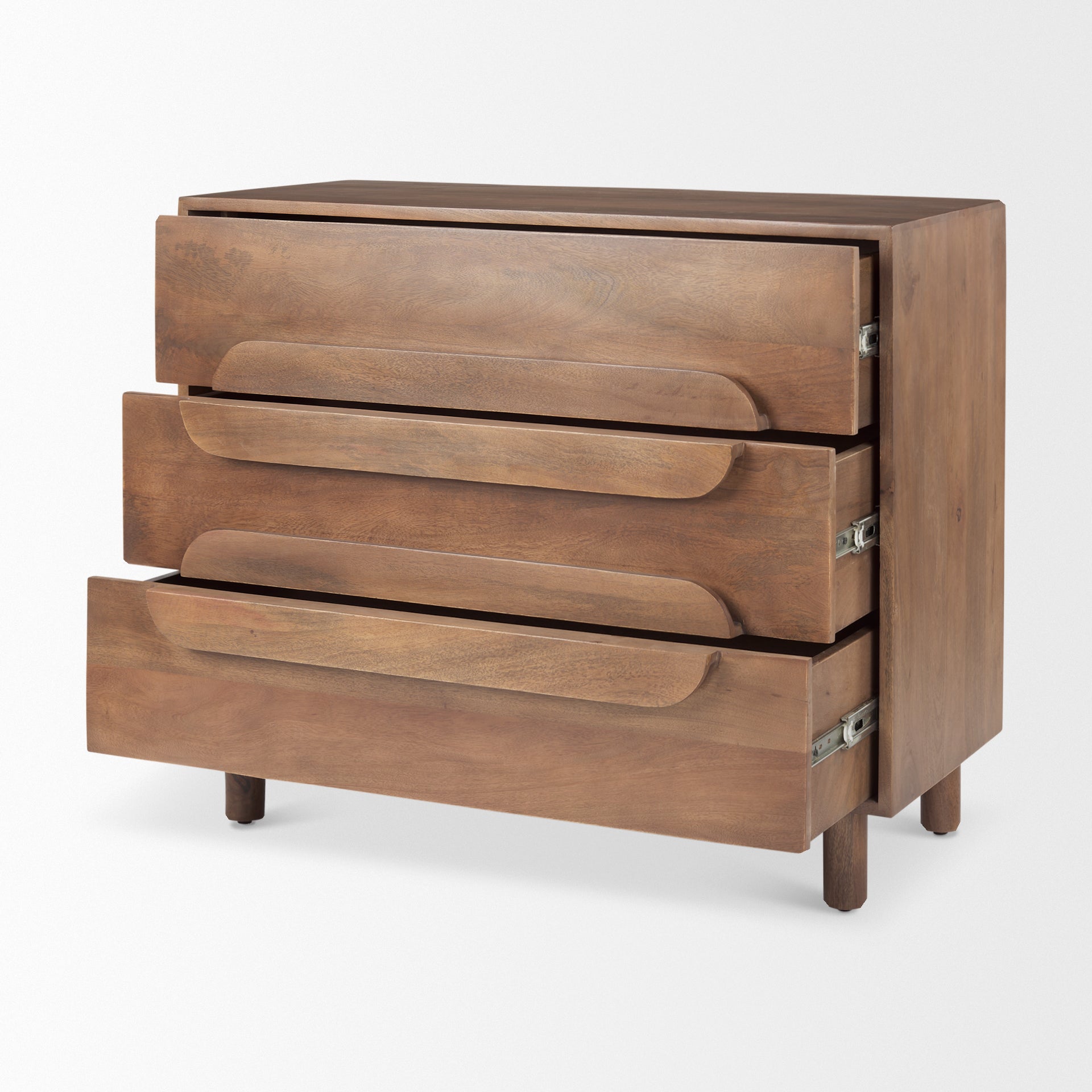 Anderson Brown Wood Accent Cabinet - Solid Wood Side Table with Storage Shelf - Perfect for Living Room, Bedroom, or Entryway Decor