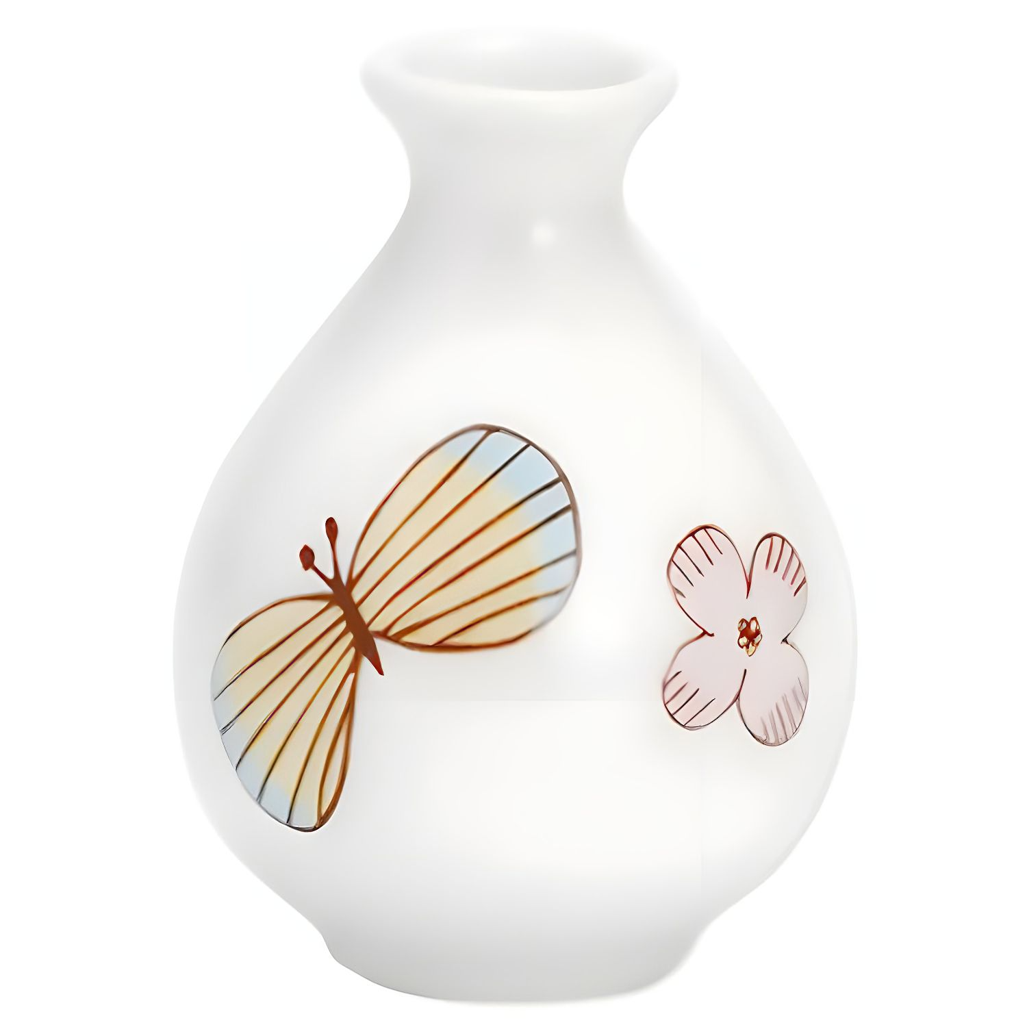 Harekutani Porcelain Single Flower Vase - Elegant Home Decor for Living Room, Dining Table & Wedding Centerpieces | Handcrafted Ceramic Vase for Fresh Cut Flowers