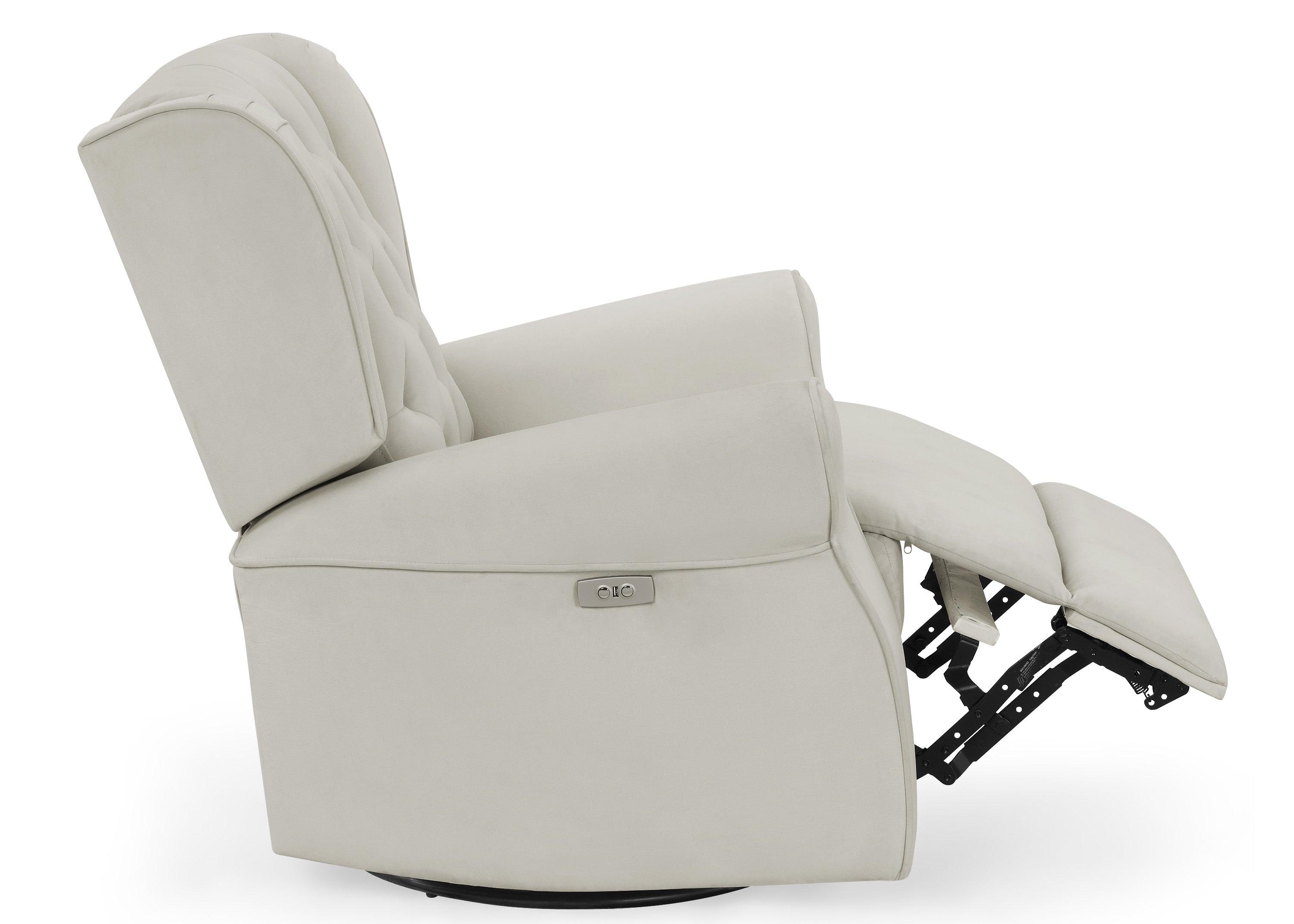 LiveSmart Performance Fabric Power Recliner Swivel Glider Chair with USB Port - Electric Massage Lift Chair for Living Room, Bedroom & Home Theater Comfort