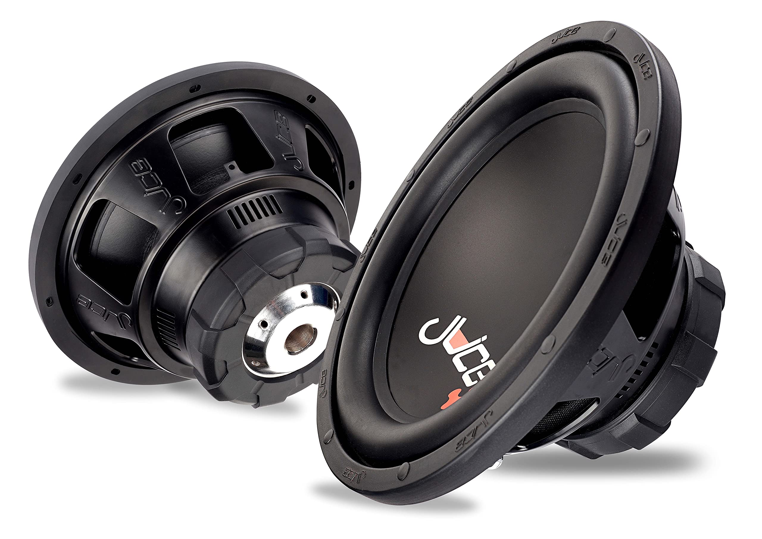 Juice Car Audio JS8 Series 1000W 8 Inch Car Subwoofer with 4 Ohm Single Voice Coil - Powerful Bass Speaker for Car Audio System, Home Theater, and Music Enthusiasts