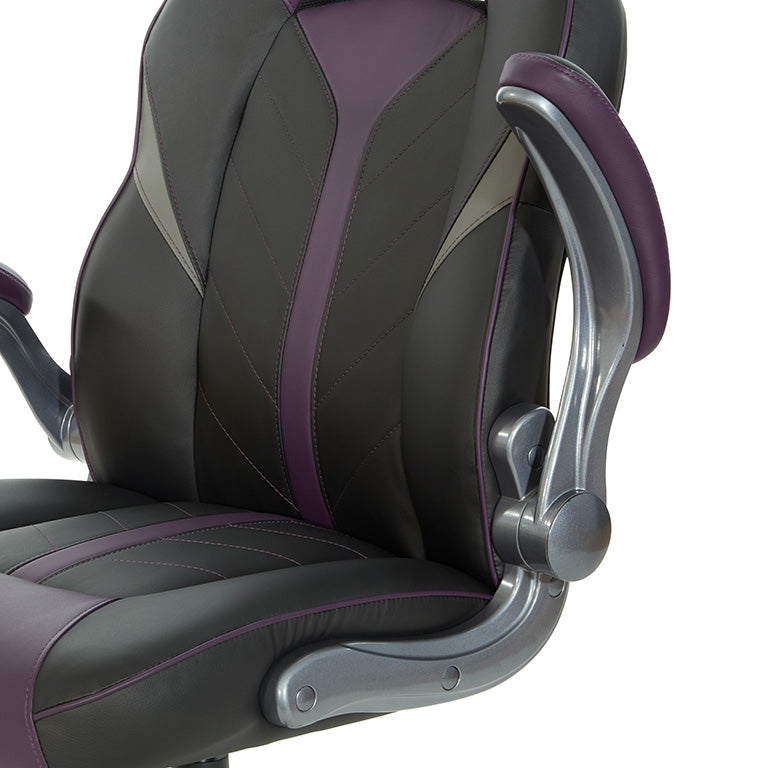 Office Star Orion High Back Gaming Chair [ORN25] - Ergonomic Support for Long Hours, Adjustable Height & Lumbar Support - Perfect for Home Office, Gaming & Workstations