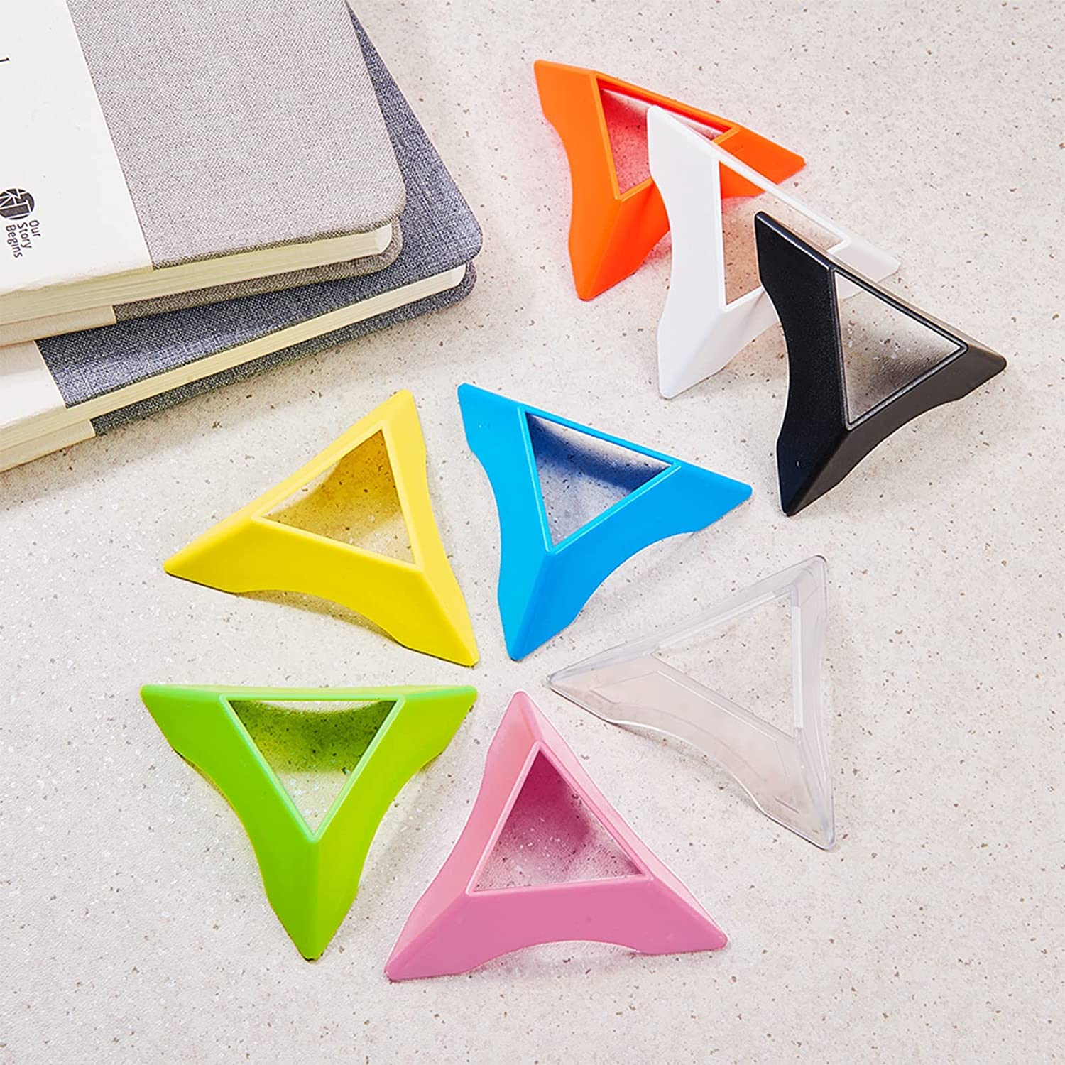 D ETERNAL Kids Cube Stand Set of 3 - Speed Cube & Rubik's Cube Holder for Puzzle Games, Magic Tricks & Learning Toys (Mixed RBY Colors) - Perfect for Classroom, Playroom & Gift Giving
