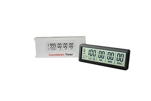 Digital 999 Days Countdown Timer with Magnetic Back - White | Perfect for Vacation, Retirement, Wedding, Lab, Kitchen & Office Meetings | Countdown to Special Events & Project Deadlines