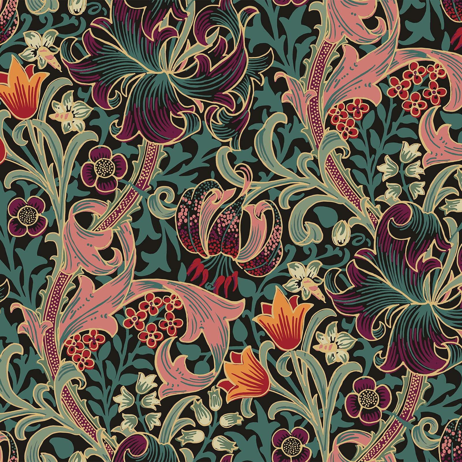 GOLDEN LILY Premium Apatite Wallpaper Sample - Perfect for Home Decor, Bedroom & Living Room Accent Walls