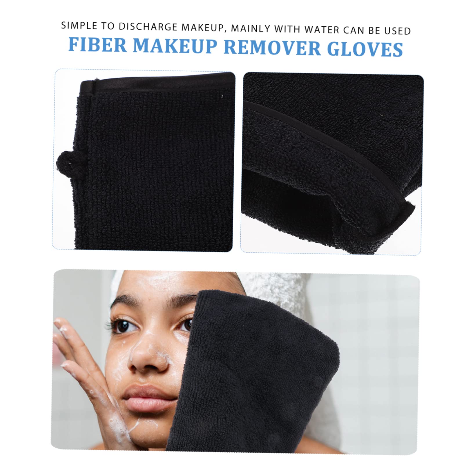 FOMIYES 8 Pack Face Cleaning Gloves - Gentle Makeup Remover & Exfoliating Gloves for Sensitive Skin - Soft Shower Gloves for Facial Cleansing & Skincare Routine (Perfect for Daily Use & Spa Treatments)