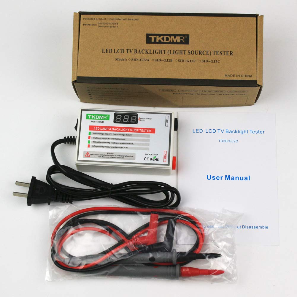 TKDMR LED Lamp Bead TV Backlight Tester - Universal LED Light Repair Tool with 0-300V 30mA Output for TV, Monitor & Display Maintenance | Professional Diagnostic Equipment for LED Screen Repair