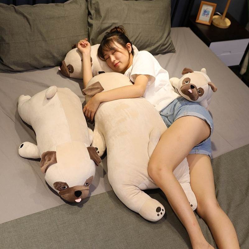 Extra Large Pug Body Pillow - Soft Plush Dog Pillow for Adults & Teens | Perfect for Cuddling, Lounging, and Home Decor