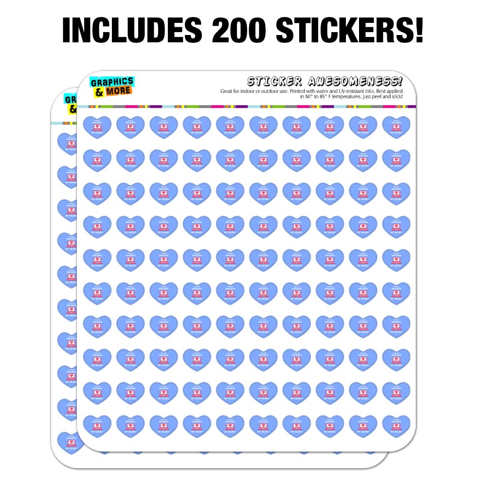 Funny Love Heart Shaped Stickers - Humorous Planner & Scrapbook Decoration for DIY Crafts, Journals, Bullet Notebooks - Perfect for Valentine's Day, Anniversaries & Creative Projects