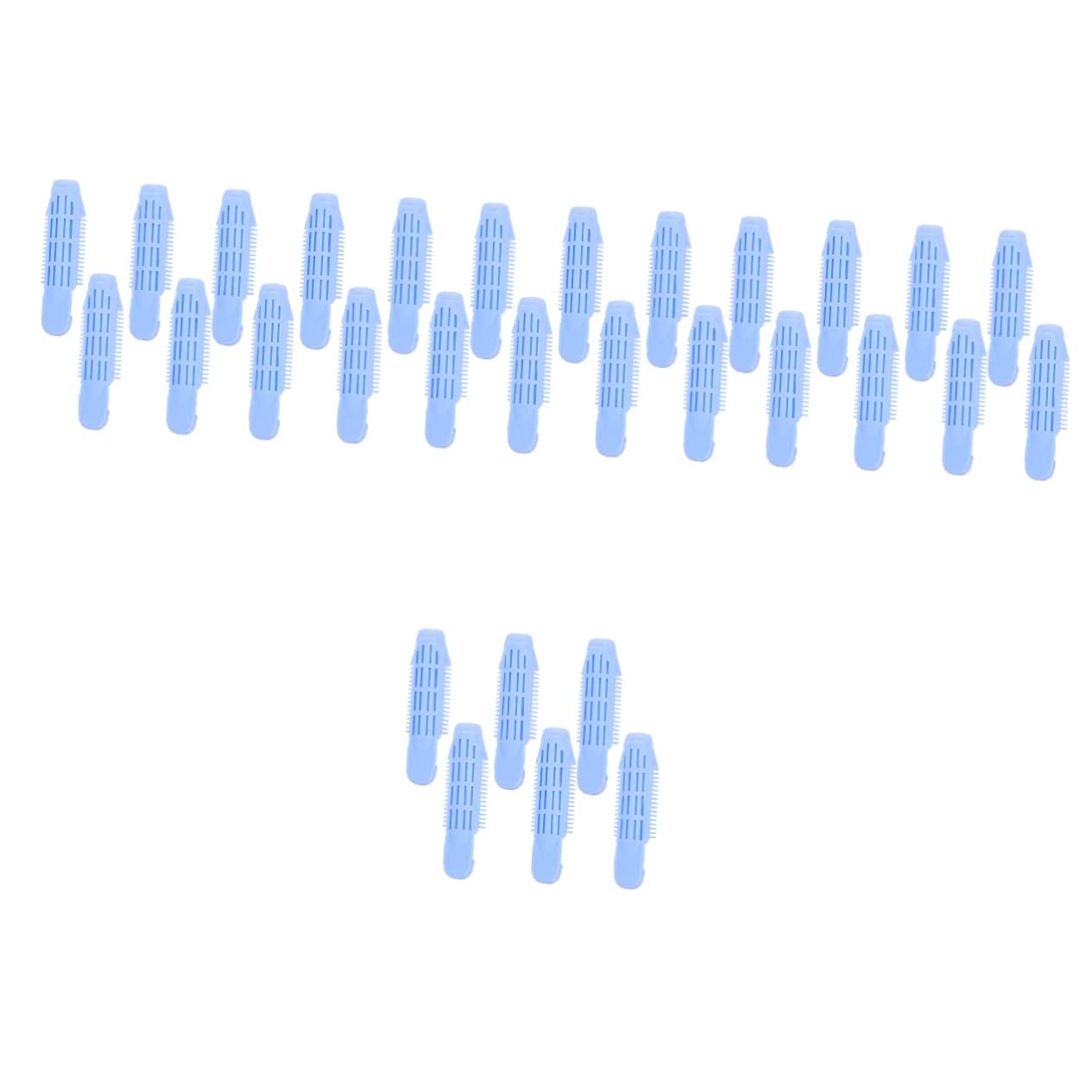 FOMIYES 30 Pcs Korean Hair Rollers - Volumizing Hair Root Lifters & Crimpers for Women | Heatless Curling Clips for Easy Hairstyling | Perfect for Home, Salon, Party & Everyday Use
