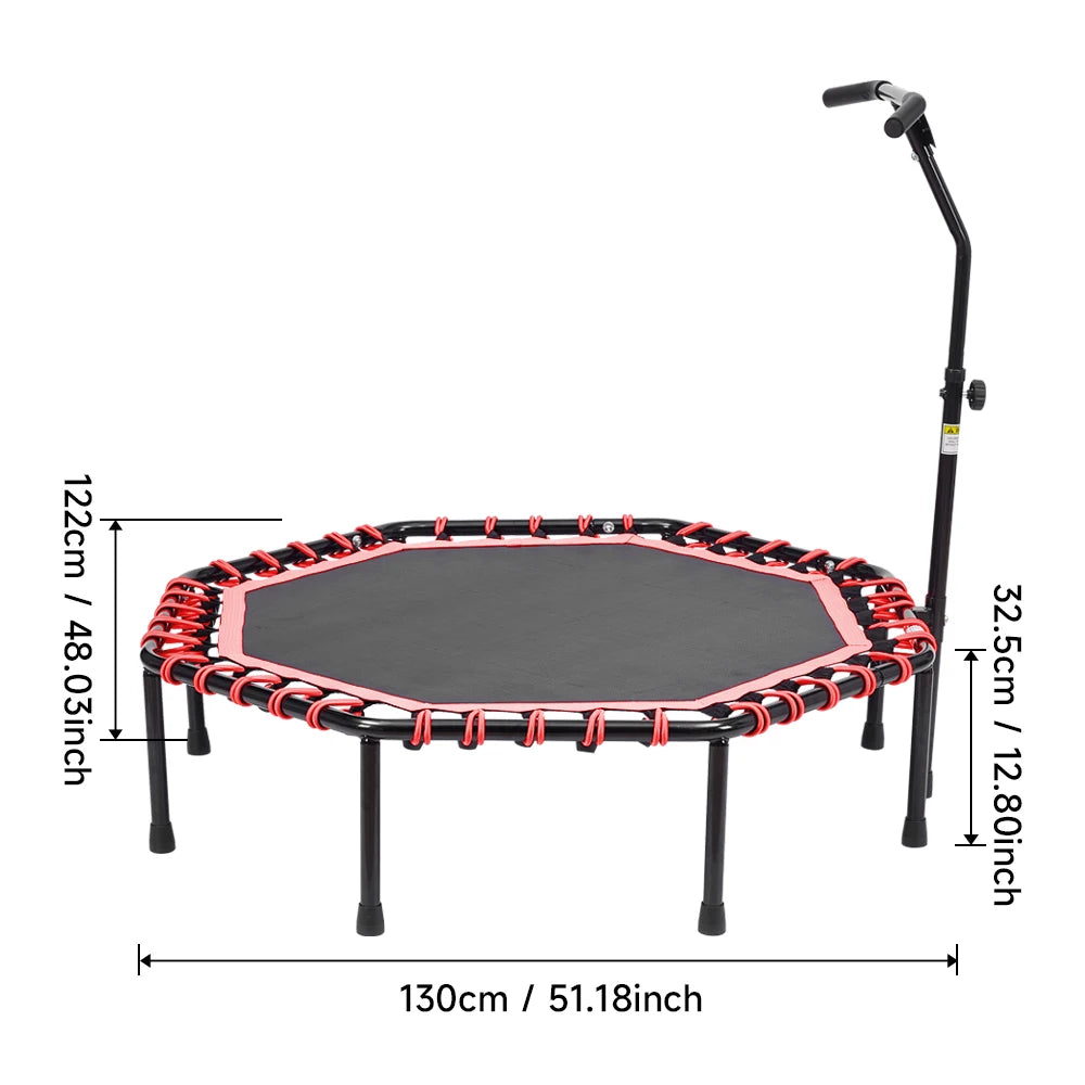 Best Mini Trampoline for Adults & Kids - Indoor/Outdoor Bungee Jumping Fitness Rebounder for Home Gym & Backyard Fun