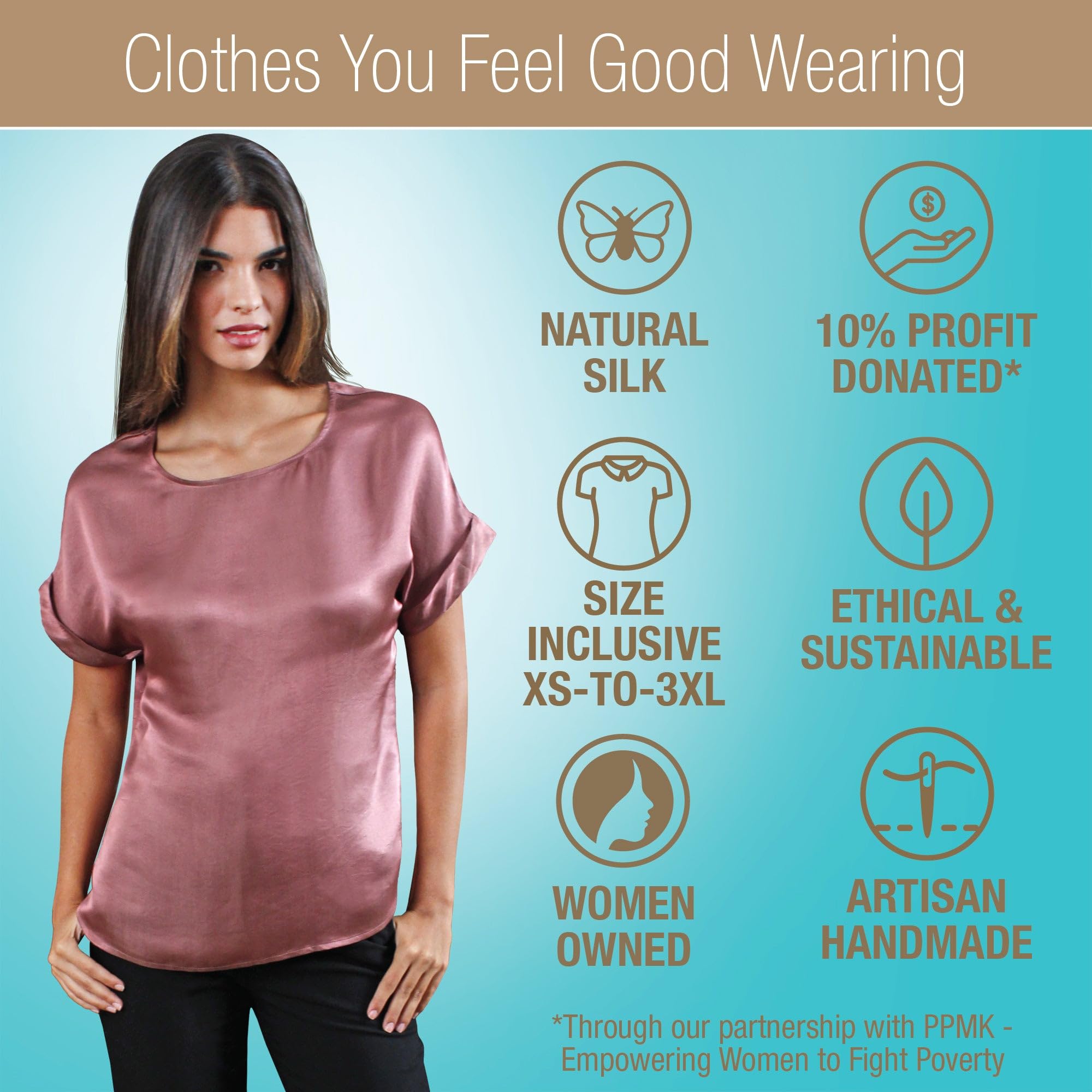 Luxury Artisan Silk Blouse for Women - Pure Silk Cap Sleeve Shirt & Elegant Silk Top | Perfect for Office Wear, Evening Events & Special Occasions