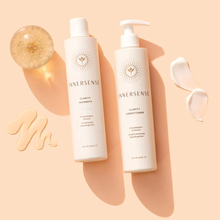 INNERSENSE Organic Beauty Clarity Hairbath - Hypoallergenic Shampoo for Sensitive Scalp | Sulfate-Free & Vegan Hair Care | Perfect for Daily Use & Color-Treated Hair