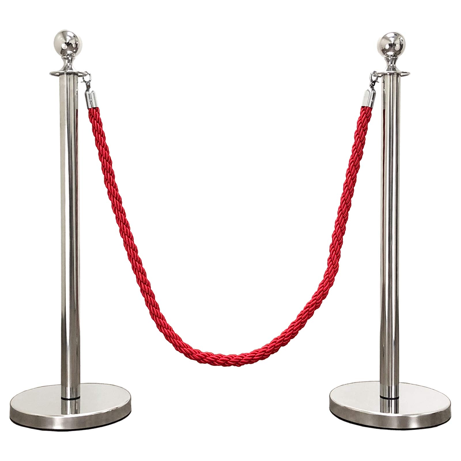 3-Piece Mirror Crown Top Rope Stanchion Set - 96