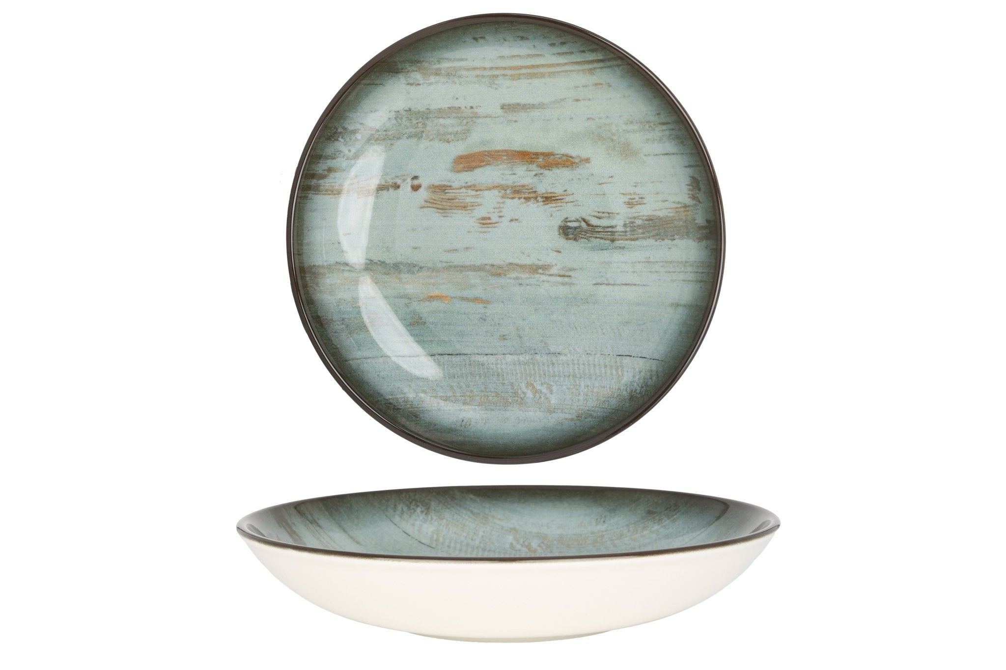 Premium 23cm (1000cc) Wooden Deep Plate - Elegant Dining & Serving Dish for Restaurants, Home Decor, and Special Occasions