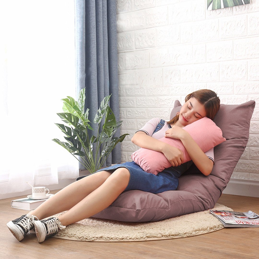 2X Adjustable Lounge Floor Recliner - Foldable Lazy Sofa Bed & Gaming Chair for Living Room, Bedroom, and Coffee Break Comfort - Perfect for Relaxing, Napping, and Gaming Sessions